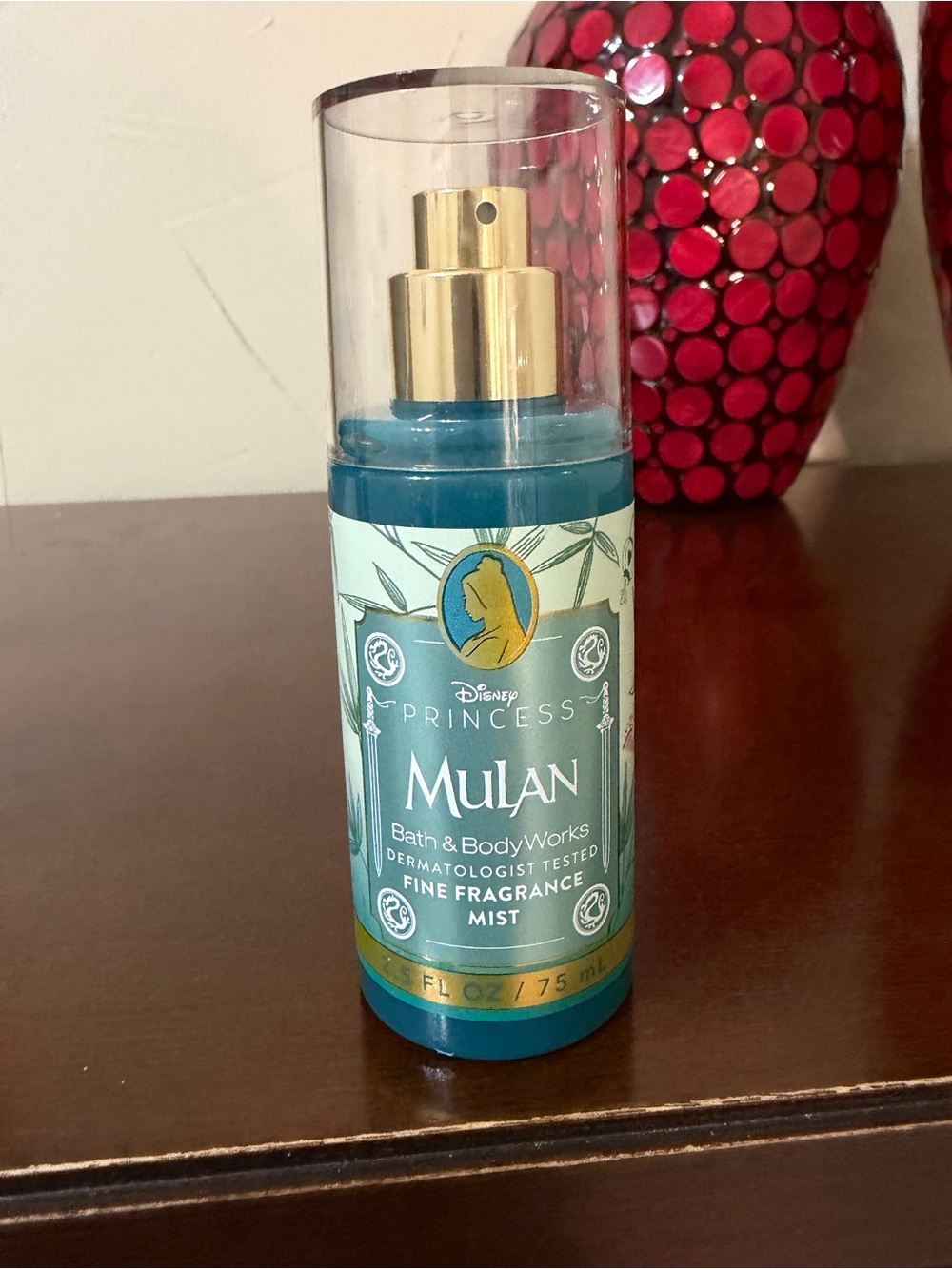 Bath & Body Works Mulan Fragrance Mist - Teal and Gold